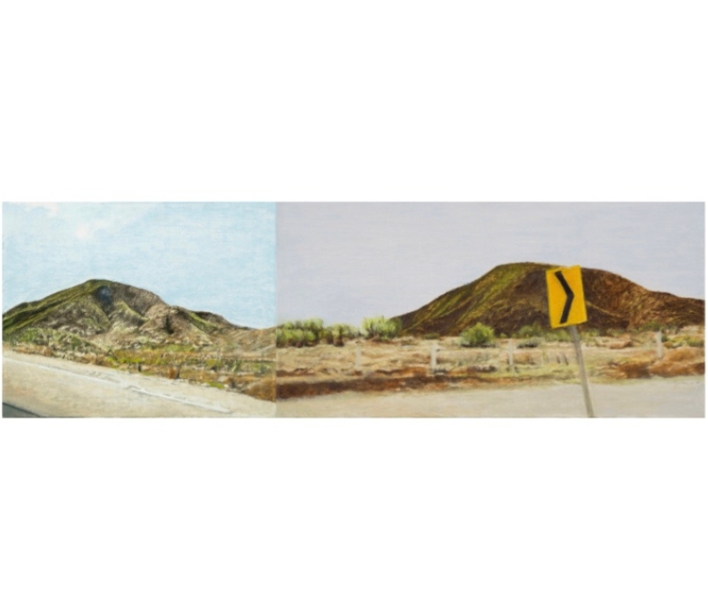 Claudia Gallegos, Obra, Montaña y curva (Díptico), Arte Hoy, Galería