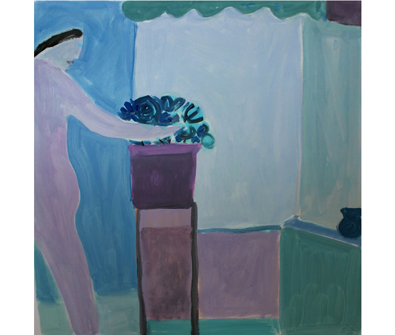 Joy Laville, Obra, Mujer arreglando flores, Arte Hoy, Galería