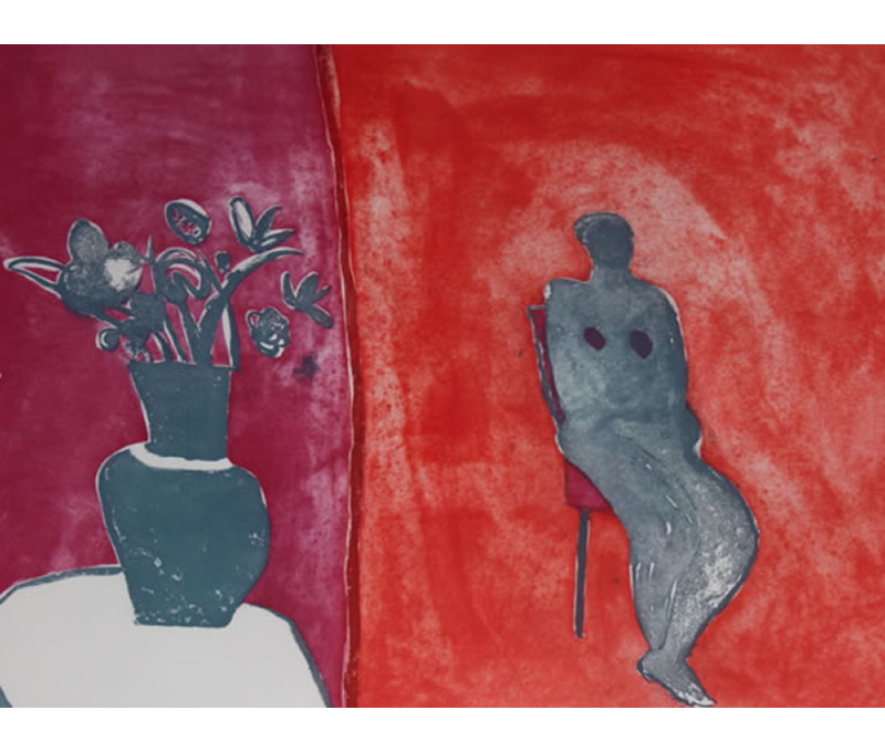 Joy Laville, Obra, Mujer sentada en dos cuartos, Arte Hoy, Galería