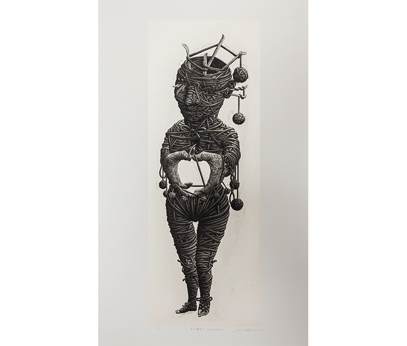 Tomiyuki  Sakuta, Obra, Knitting emptiness, Arte Hoy, Galería